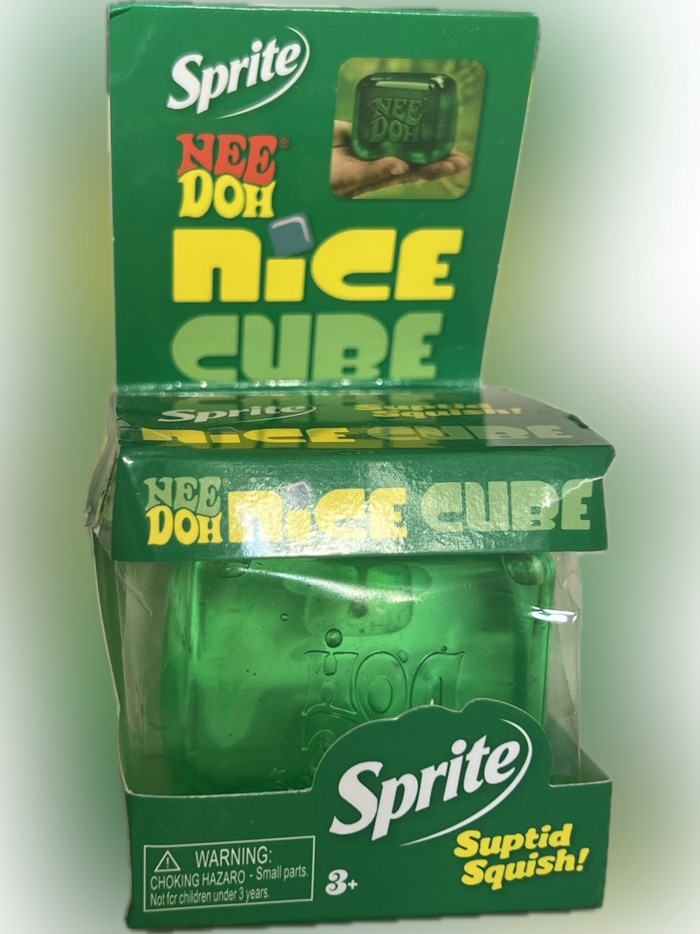Sprite Nee Doh Ice Cube Stress Toy - Bright Pink